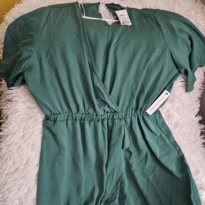 Woman's green romper